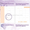 Spiral-Bound Hardcover Daily, Weekly, and Monthly Planner Notebook
